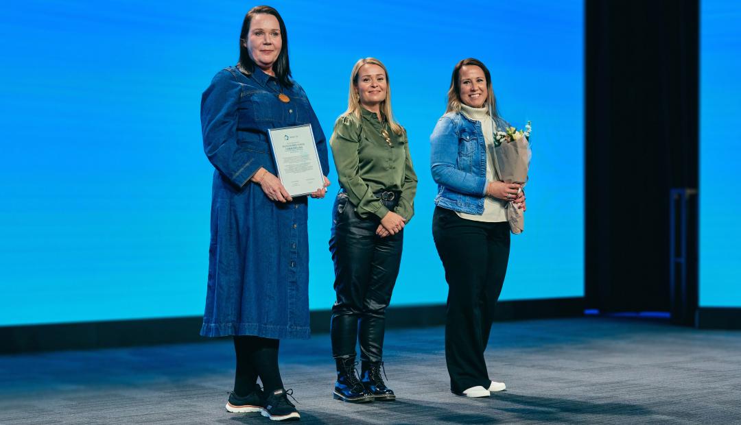 PlusTevreys Hammaskulma palkittiin Hammaslääkäriliiton Meidän työ --kunniamaininnalla.